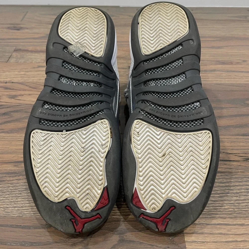 Jordan 12s “White Dark Grey” Sz 4.5Y - Picture 4 of 6